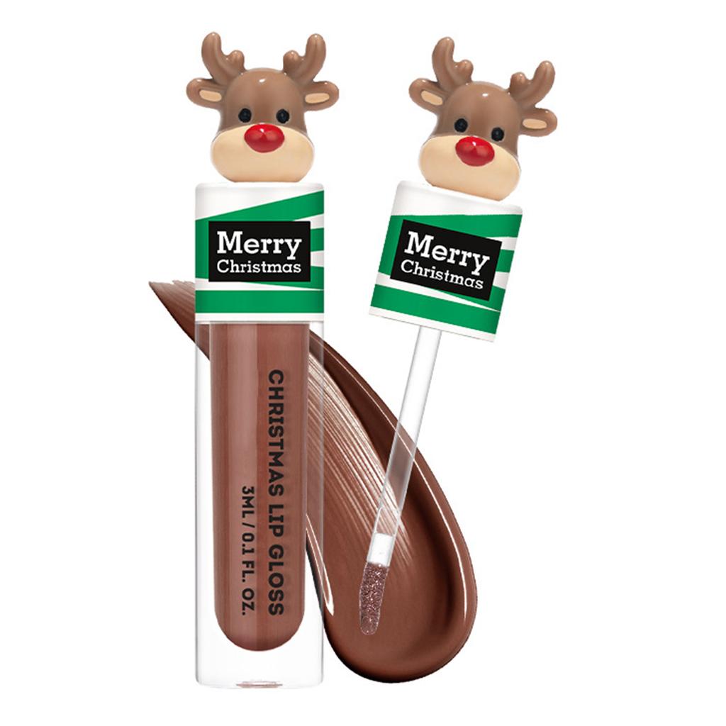 Single Piece Christmas Lipstick Set Liquid Lip Gloss for Women Girls Holiday Party Makeup Gifts Stocking Stuffers Small Present