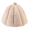 Cat House Removable Washable Cushion Hooded Pet Cave House Tent Bed for Indoor Light Coffee