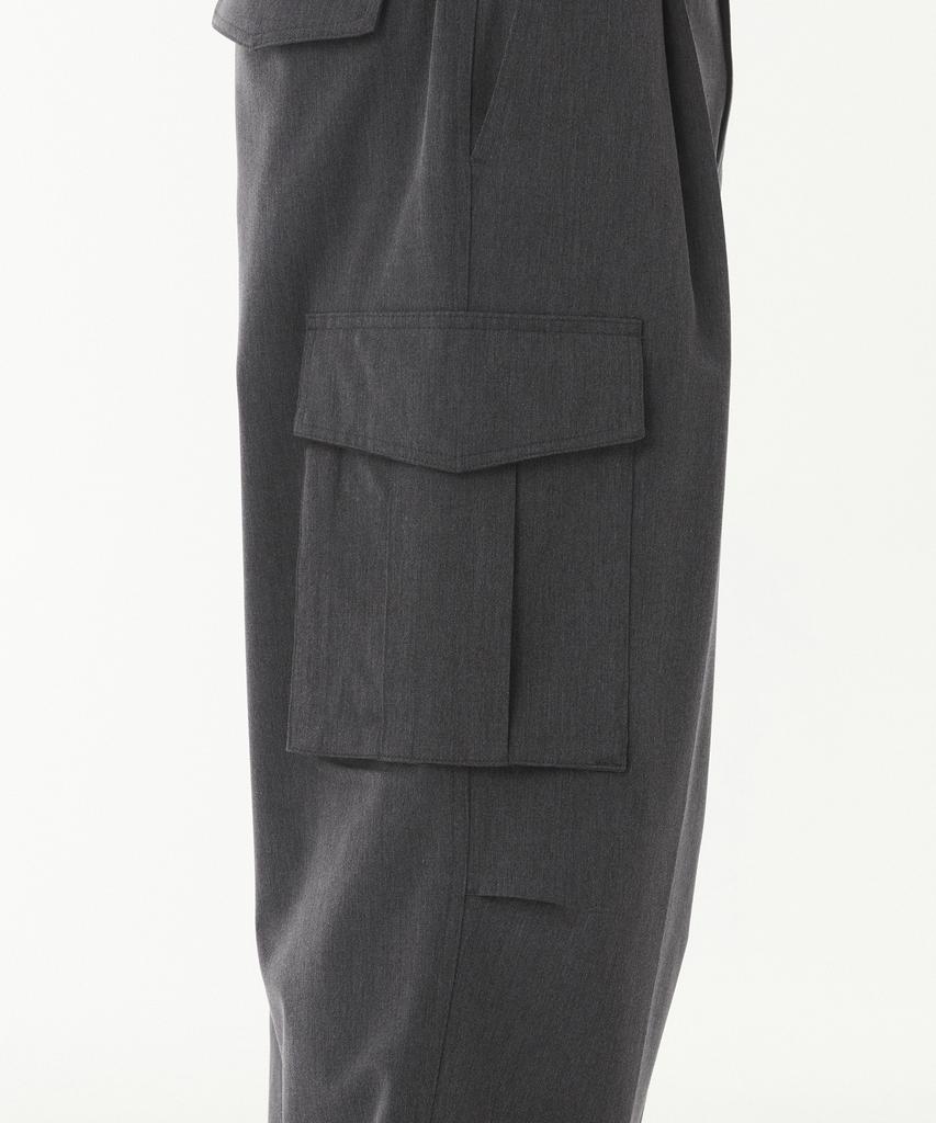 MUSINSA STANDARD Parachute Banding Cargo Slacks [Medium Gray]