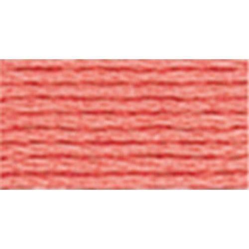 Fil à broder perlé - DMC - 116 - 8-352 - Corail clair - Taille 8 - 100% coton long