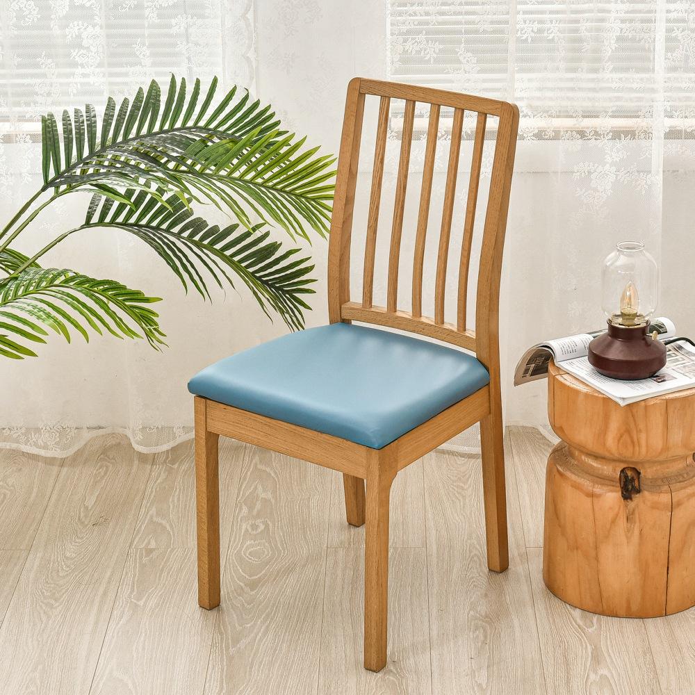 Pu Waterproof, Square Cushion Package Chair Cover, Chair Seat Cover, Chair Cover, Leather Hotel Chair Protective Cover Home
