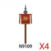 Medieval Military Castle Knight Accessories Building Block Roman Figure Soldier Crusader Viking Shield Armor Eagle Brick Toy S01