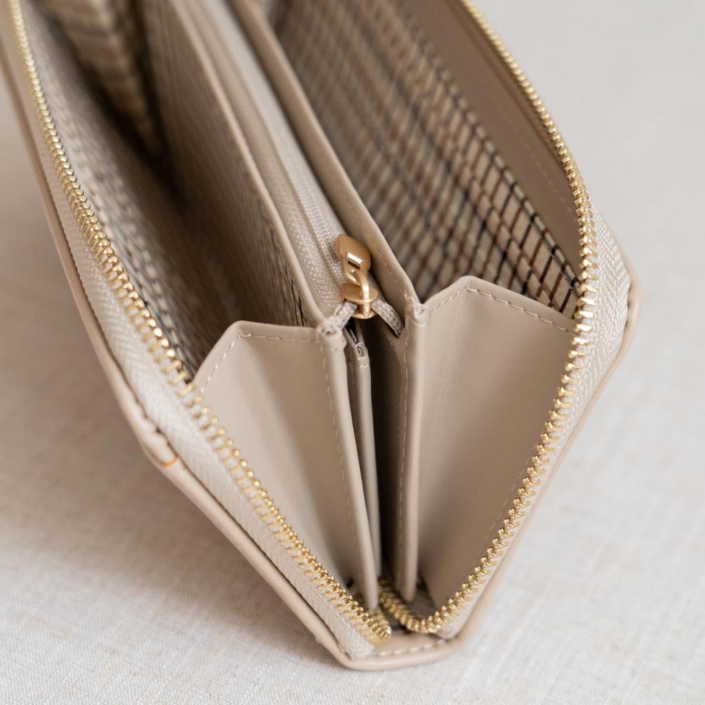 Chanfee Long Wallet with Round Cute Cat Yellow Women's Zipper, Design,