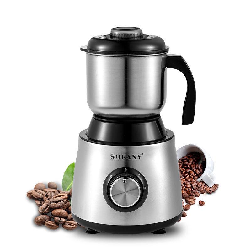 

European Electric Coffee Grinder: Stainless Steel, Compact Design for Grinding Coffee Beans. EU 220V