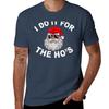 I Do It For The Hos Shirt Funny Santa Ugly Christmas In July Tshirt Basic Solid Tee For Daily Use