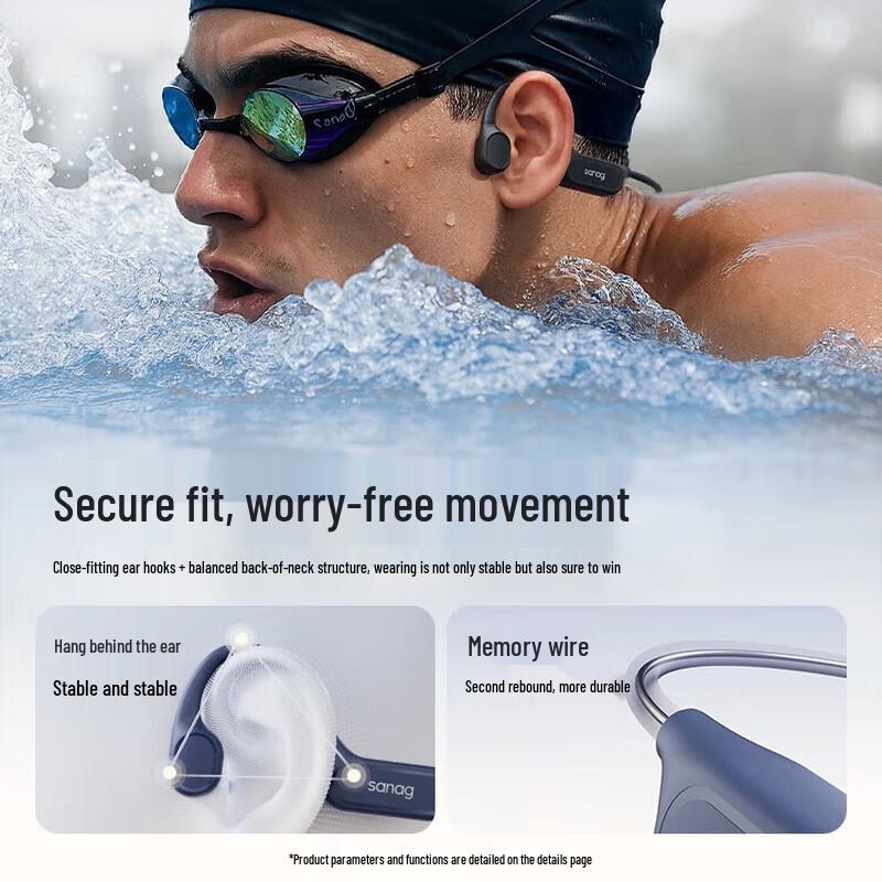 SainSonic B33S Bone Conduction Waterproof Bluetooth Headset