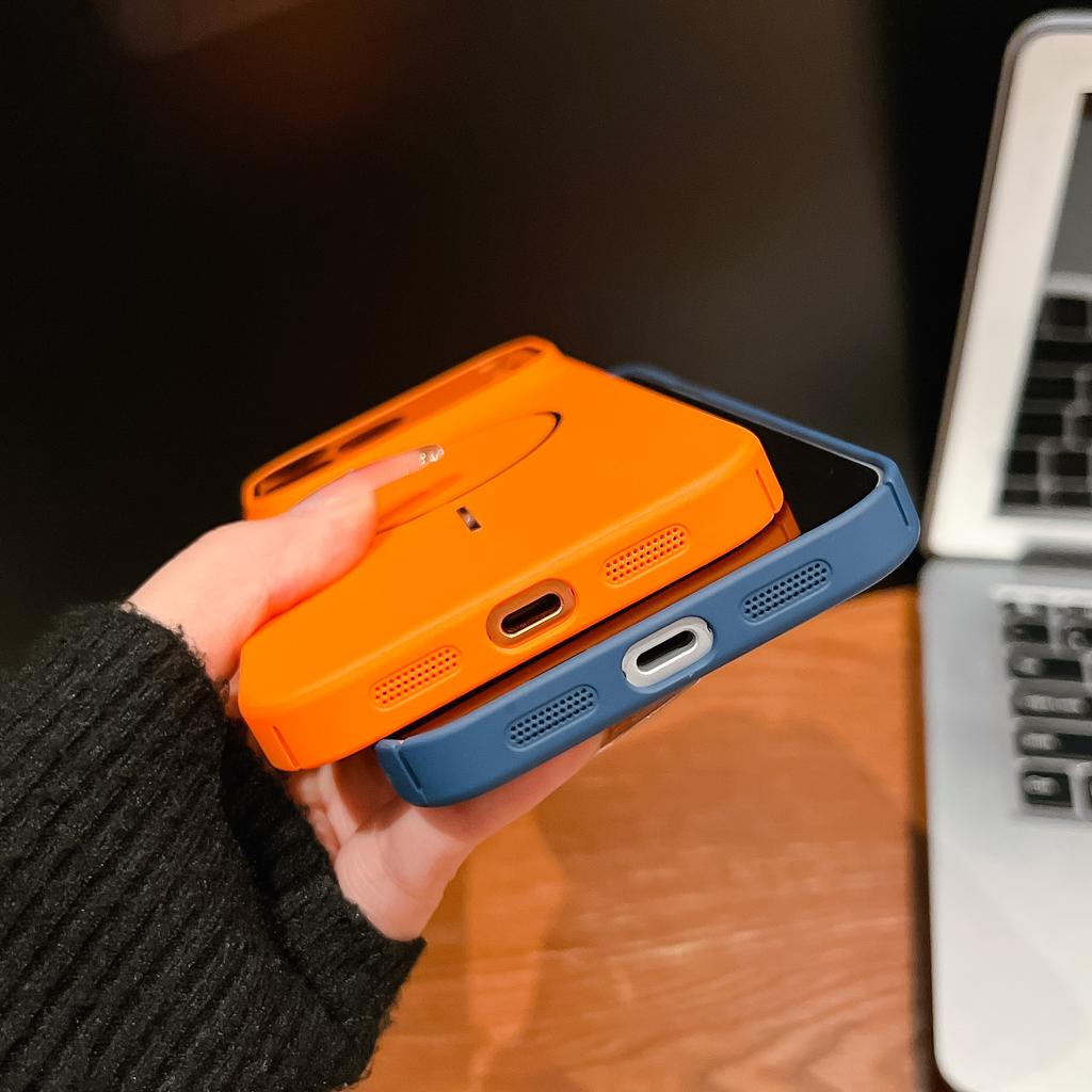 Suitable for IPhone17 Promax Dopamine Phone Case  Thin Ring Magnetic Apple 17 All Inclusive Lens PC Protective Case