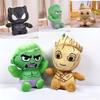 Marvel Avengers Black Panther Hulk Groot Plush Toys Soft Pp Cotton Stuffed Superheroes