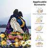 1PC Custom Name Owl Moon Magic Flannel blankets Patterns Throw Blanket All-Season Soft Gift for Couch, Bed, Camping gifts