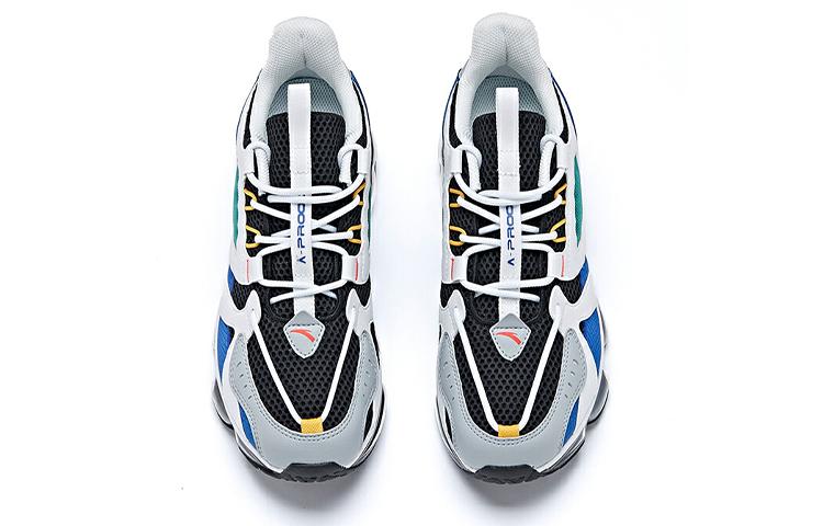Men's Sneakers Anta Cushioning Breathable Impact Resistant Low Top Running Shoes Men's White Blue
