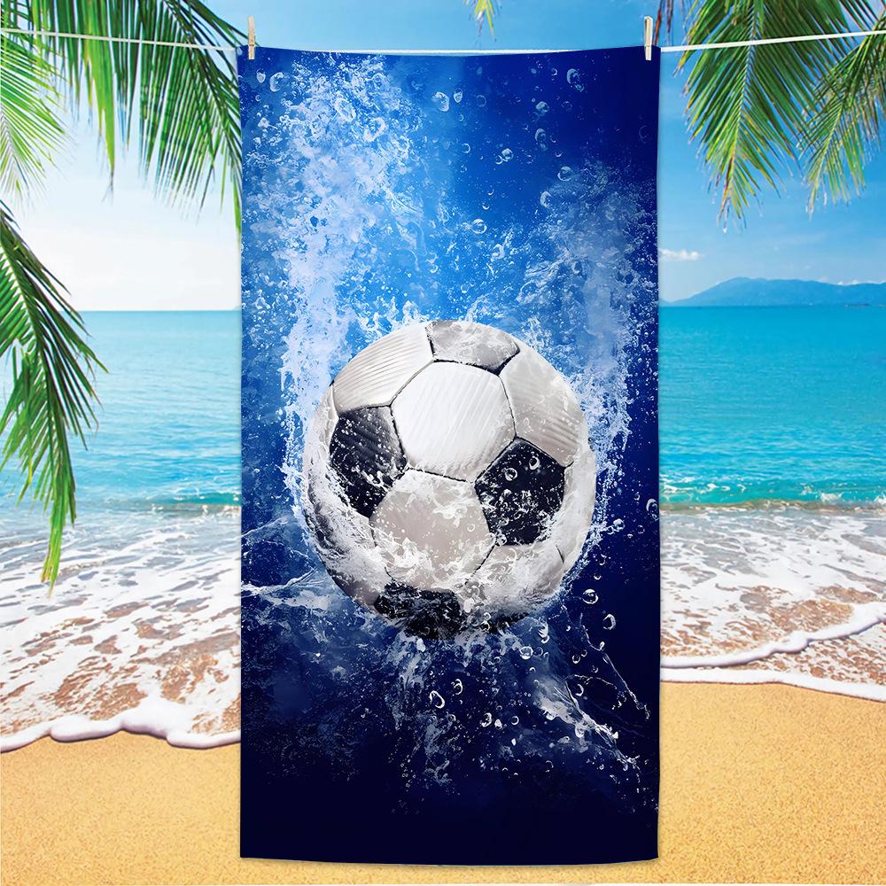 Neues Fußball-Strandtuch Weltmeisterschafts-Thema Mikrofaser-Strandtuch für Erwachsene Großes Strandtuch