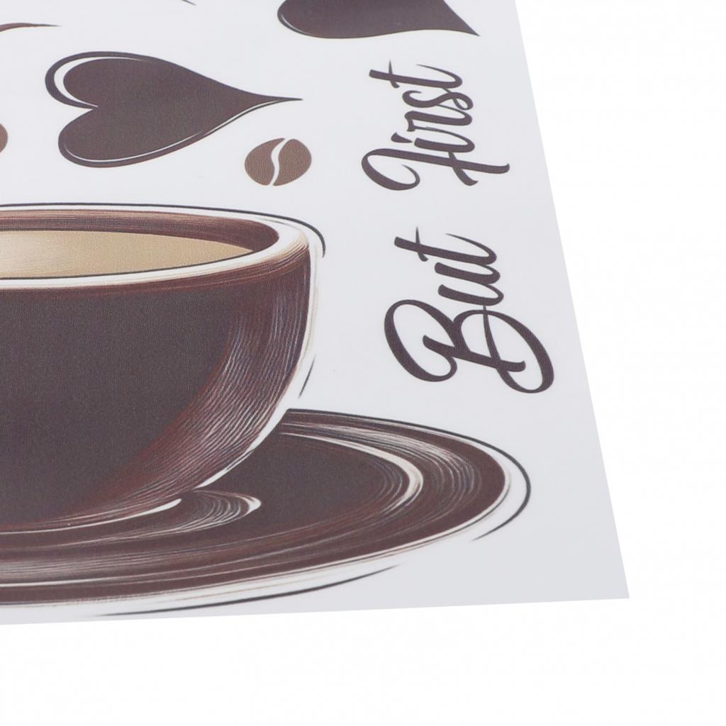 Vintage Style Coffee Cup Wall Sticker A Delightful Touch for Your Living Space