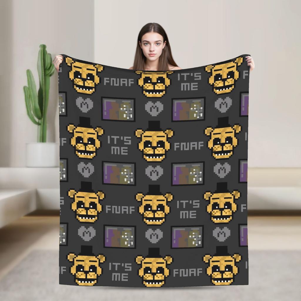 Exquisite FNAFS At Freddy's Blanket Quality Super Warm Bedding Throws Winter Camping Couch Chair Comfortable Bedspread