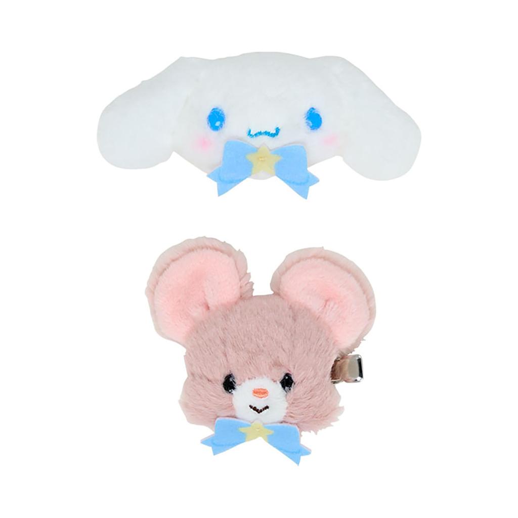 Sanrio Yoshitoku Retro Plush Toy Collection Hair Clip Cinnamoroll 530654 Set,