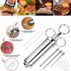 Meat Injector Syringe Kit Grill Turkey BBQ Seasoning Sauce Flavor Needle Cooking Syringe Stainless Steel Injector Cooking Syring