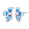925 Silber Sexy Hängende Ohrringe Schmetterling Schleife Herz Blume Muschel Perle Edelstein Bling Set für Damen Ohrstecker Geschenk Feiner Schmuck