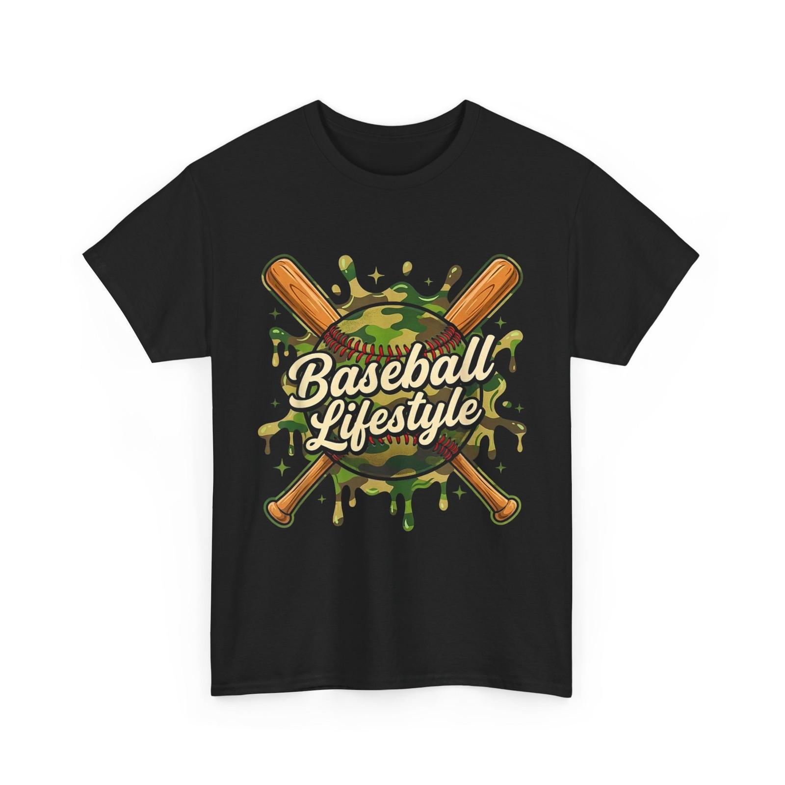 Camo Baseball Life Style Shirt, Baseball Drip Ice Cream Sports Lovers Shirt S