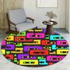 S Music Hit Cd Round Rug Nonslip Area Rug Office Chair Mat Carpet For Living Room Bedroom Home Decor