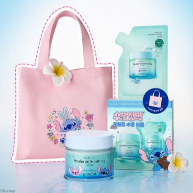 Gudal Houttuynia Hyaluron Soothing Cream 75ml Refill Set (+75ml Refill + Mini Bag)