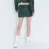Kimjisu Faux-Leather Low Rise Mini Skirt _ Green
