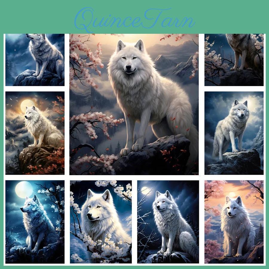 Canis Lupus Painting Diy Diamond Arctos Cross Stitch Kit Mosaic Art Diamond Painting Full Circlesquare Diamond Home Decoration