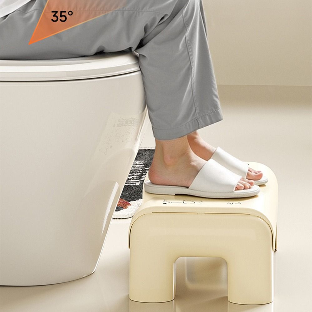 Ergonomic Toilet Footstool Waterproof Children's Toilet Stool Under Desk Footrest  Pregnant Woman