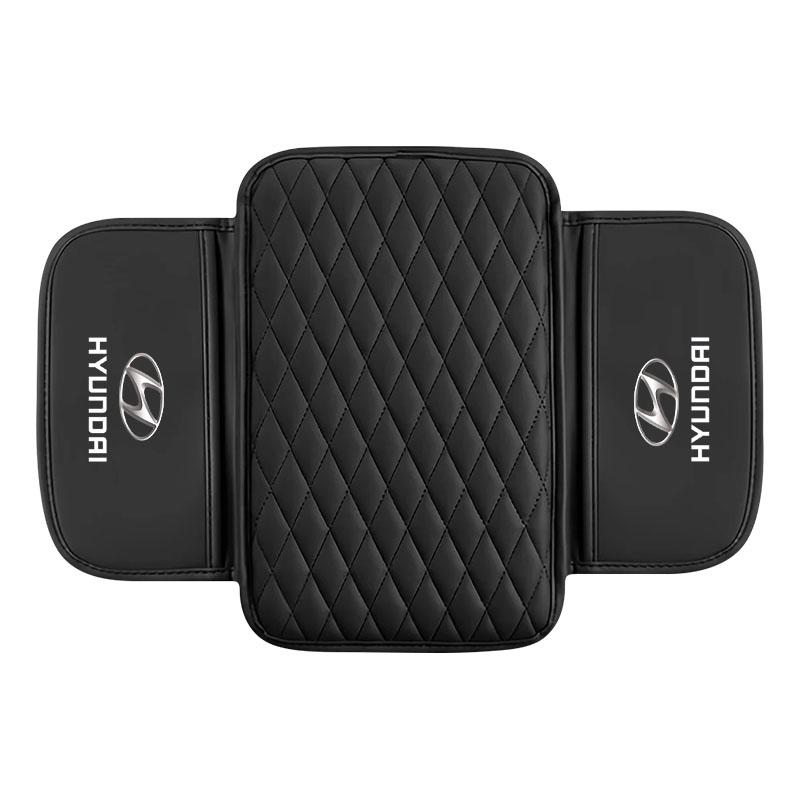 

1 шт. Кожаный коврик для подлокотника автомобиля, коробки для салфеток, подушка для высоты, бокс для подлокотника для Hyundai Mistra Lafesta Elantra Accent IX35 I20 I30 Azera Sonata чёрный