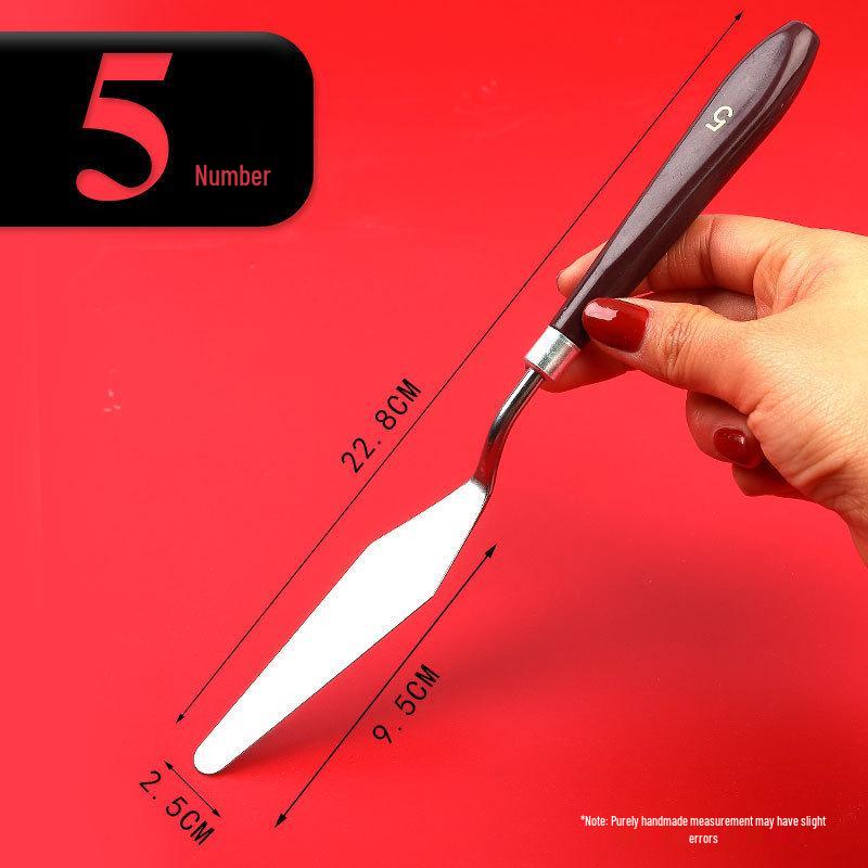 Set Spatule cu Mâner de Lemn - Articole de Artă pentru Pictură în Ulei și Guașă