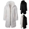 Winter Hegemonic Street Fur Imitation Hollow Men's Fashion Personalized Hip Hop Fur Imitation Long Fur Coat