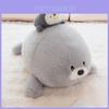 Peluche Carino di Foca con Design di Pinguino sulla Testa per Regalo di Compleanno per Bambini
