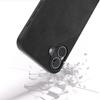 For iPhone 16 Plus Case Cowhide Texture PU+TPU+PC Protective Phone Cover
