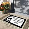 Mature Rating Welcome Doormat Rubber Non Slip Welcome Door Mat Funny Entryway Rug Gift for Video Game Mats Lovers Office Decor