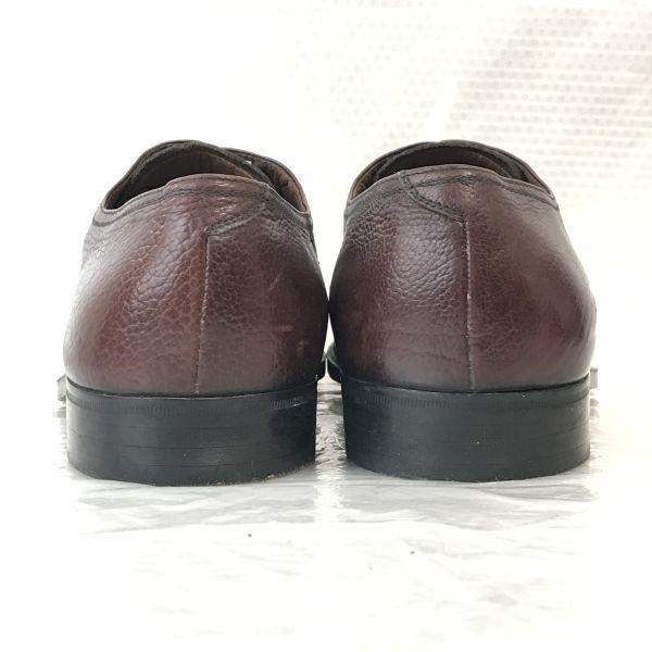 70s-80s? Italy/Europe Vintage/Castagna BRESCIA/Leather Straight Tip Shoes/6/24.5/Brown/BROWN/Dress Shoes(USED)