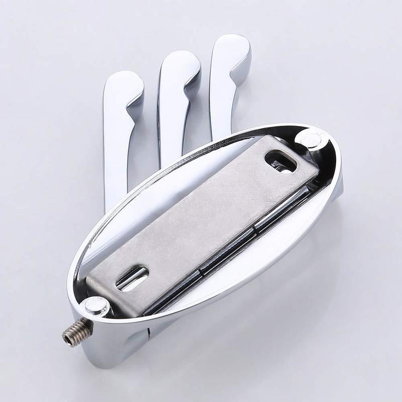 Rotating Kitchen & Bathroom Wall-Mounted Coat Hook with Three Movable Hooks