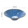 Nordic Blue Ceramic Dinner Plate Restaurant Pasta Steak Plates Home Fruit Salad Bowl Cake Dessert Kitchen Utensils
