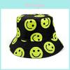 Fisherman Smiley Face Hat 100% Cotton Breathable Windproof Sunshade For Trendy Couples