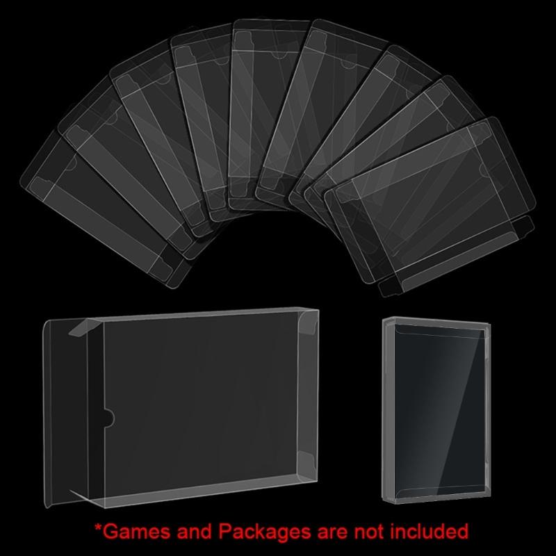 5Pcs Game Cartridge Case Clear Game Card Cartridge Box Dust Cover Transparent Storage Box for 1000 2000 3000 UMD