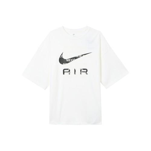 Nike Men s White Loose-Fit Crew Neck T-Shirt with Letter Print L белый