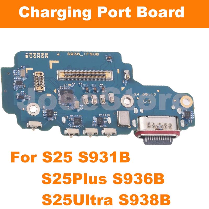 Charging Port Board Flex Cable For Samsung S25 S931B S25Plus S936B S25Ultra S938B Charger Dock USB Connector Board EU Version