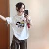 Women's Summer Retro Cartoon Print Loose Cotton T-Shirt