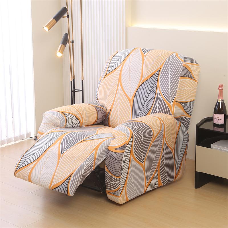 Recliner Chair Covers 4-Pieces Flexible Reclining Chair Protector Gentle Reclining Chair Furniture Cover Sofa Shield With Flexible Bottom