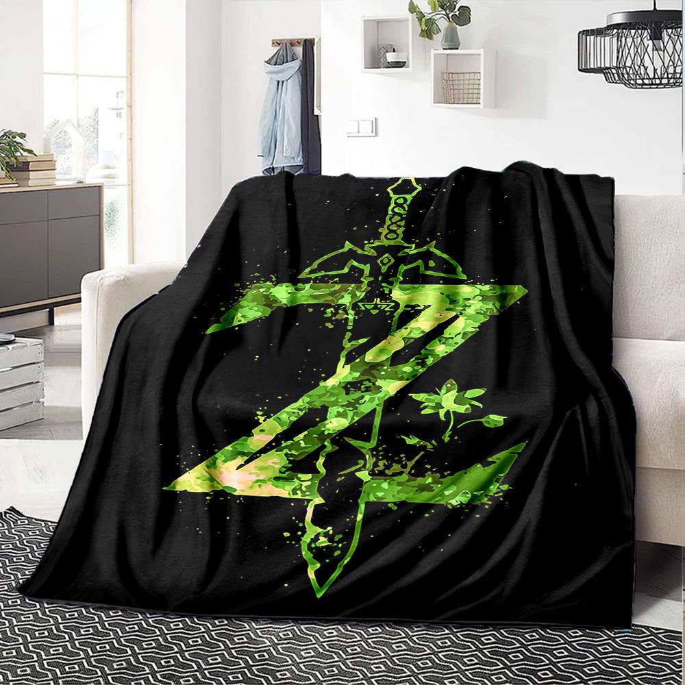 1pc Shiny Shield Fantasy Artwork flannel Blanket for Super Soft Cute Comfort Blanket for Travel Bedding Couch Sofa Blanket Y82549