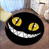 Sonrisa espeluznante: Pegatina Redonda de Halloween Calcomanía Alfombrilla Redonda Antideslizante para Silla Alfombra de Silla para Oficina Alfombras para Decoración de Oficina Regalo Para el Día de San Valentín el Día de la Madre