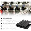 8Pcs 2500° Degree Spark Plug Wire Boots Heat Shield Protector Sleeve Cover Compatible With SBC BBC 350 454,6 Inch, Black