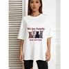 White T Shirt We Are Family Gaz Kitten Print Casual Wear For Women Summer Outfit Cat Lover Gift