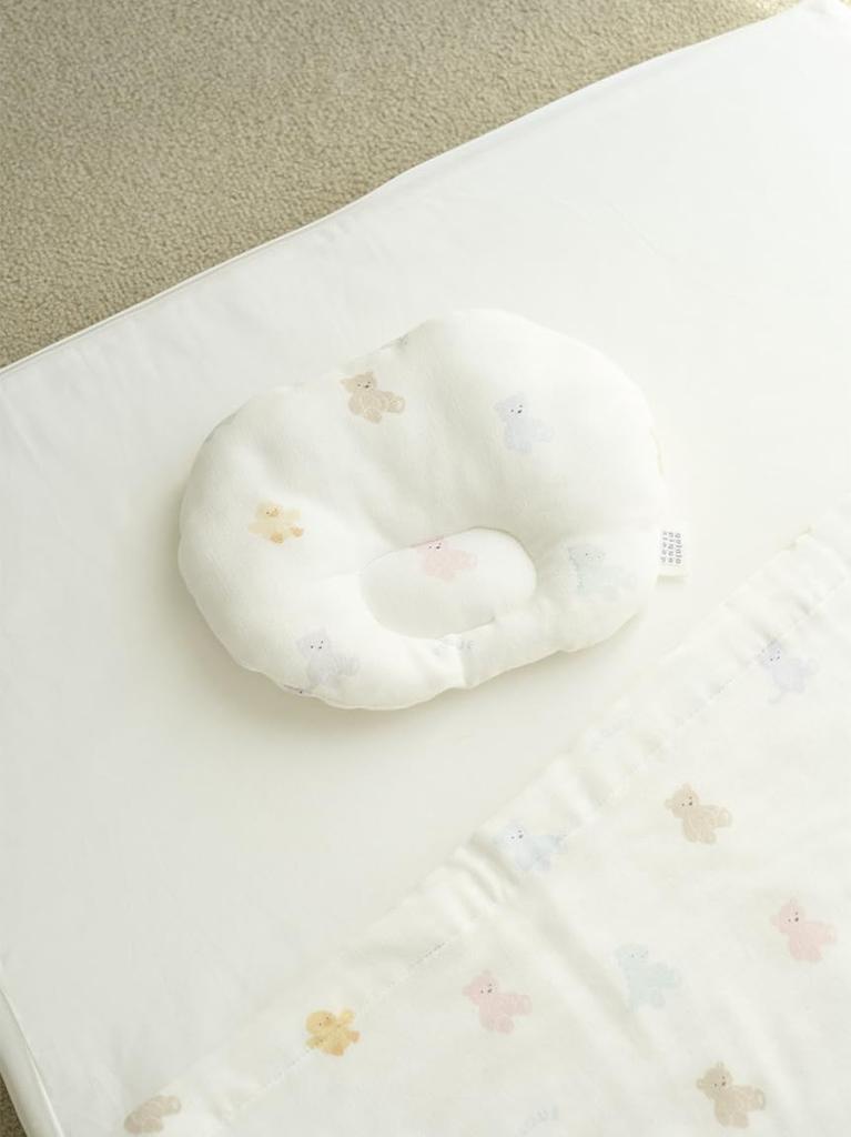 Plush Gauze Pillow PSGG252839OWHTF [Sleep][Baby]