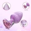 Vibrant Purple Metal Butt Plug for Men and Women - Erotic Toy