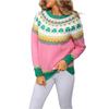 Ladies' Fashionable Heart-shaped Sweater, Loose And Versatile Valentine's Day Knitted Pullover Sweater