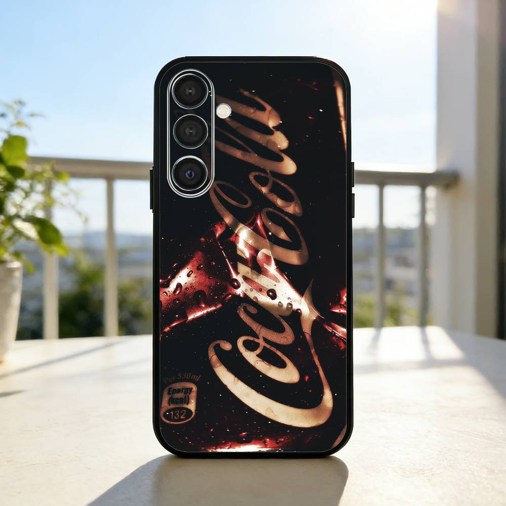 Heiß C-Coca C-Cola Vintage Handyhülle Für Samsung A73,72,71,53,52,51,22,91,80, Weiche Schwarze Hülle
