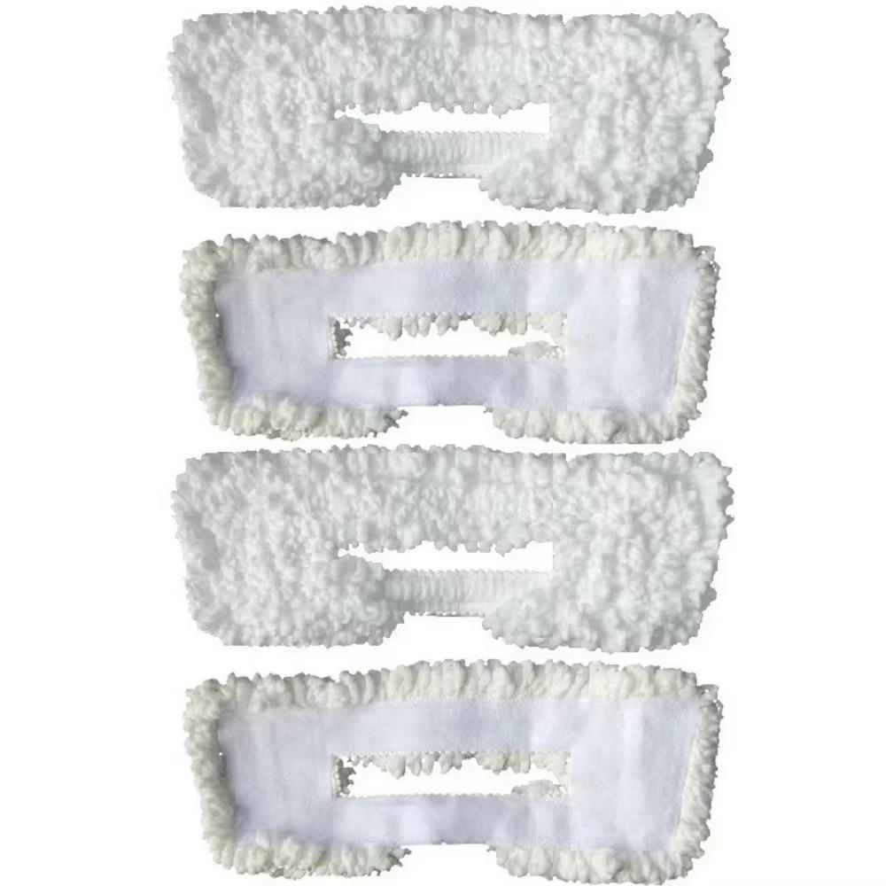4PCS Universal Replacement Mop Pads Pack 32x10cm Pocket Flat Mop Refills Washable Microfiber Cleaning Cloth for Floor Dusting